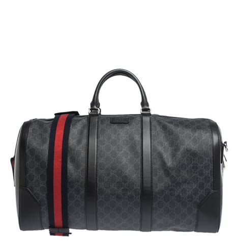 gucci leather lugagge 20s|Gucci duffle bags.